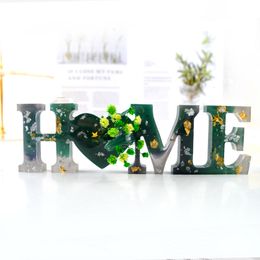 Love Home Family Silicone Mold Love Resin Mold Love Sign Word Epoxy Resin Molds for DIY Table Decoration Art Crafts HHA3485