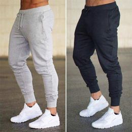 Mens Joggers Casual Pants Fitness Sportswear Tracksuit Bottoms Skinny Sweatpants Trousers Black Gym Jogger Bodybuilding Track Pants WE