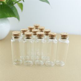 24pcs/Lot 40ml 30*80mm Glass Bottles Cork Crafts Jars Stopper Mini Transparent Empty DIY Wishing Gifthigh qualtity