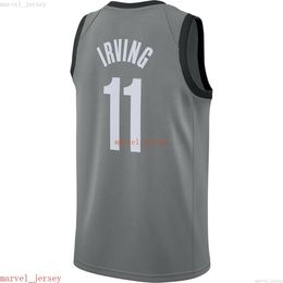 Custom Stitched Kyrie Irving #11 Grey 2019-20 Swingman Jersey XS-6XL Mens Throwbacks Basketball jerseys Cheap Men Women Youth