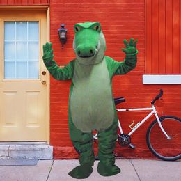 Mascot Costumes 2020 New Crocodile Mascot Costume Suit Clothing Fat Adult Size Party Game Dress Halloween Advertising Xmas