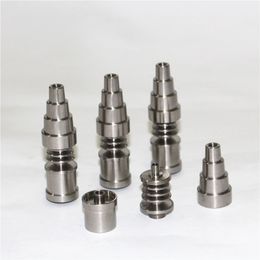 hand tools GR2 Titanium Nail 10mm 14mm 18mm 6 IN 1 Adjustable Domeless Enails M & F Joint for 16mm or 20mm Enail Coil Glass Bongs