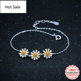 100 925 sterling silver romantic fashion lovely chrysanthemum flowers for weomen wedding party fine Jewellery