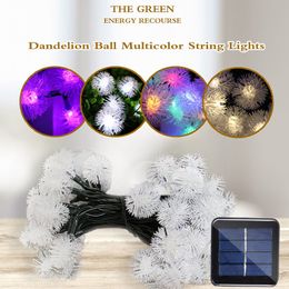 5m 50 LED Light String Solar Garland LED String Fairy Lights Solar Powered Lamp Outdoor Holiday Christmas Party for Garden Decor Y200603