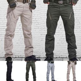 Men's Casual Cargo Pants Classic Outdoor Army Tactical Sweatpants Breathable Lightweight Waterproof Military Quick Dry Trousers H1223