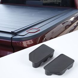 ABS Black Tailgate Protective Cover Truck Bed Rail Hole Plugs For Chevrolet Silverado GMC/SIERRA 2014-2018