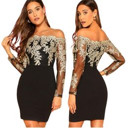 top spring water Canada - Womens Embroidery Lace Dress Fashion Trend Long Sleeve Water Soluble Strapless Short Skirts Designer Female Spring New Casual Tube Top Dress