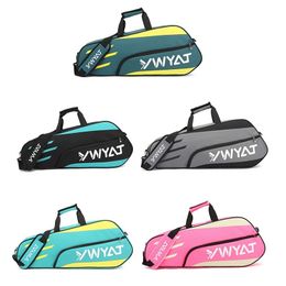 Multifunction Badminton Racket Tennis Bag Large Lightweight Waterproof Backpack Shoulder Outdoor Training Multiple Styles 220211