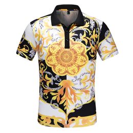 NEW Retro Design T Shirts Man Tops Plant T Shirt Mens Clothing Palace Fashion Short Sleeve Tshirts Floral Printed POLO Tees P7