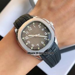 12 Colours New Date Rose Gold Case 5167 5168 Watch Miyota 8215 Automatic Mens Watch Grey Textured Dial Black Rubber Strap Gents Sport Wristwatches