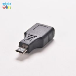 500pcs/lot USB 2.0 A Female To Micro USB B 5Pin Male OTG Plugt Adapter Converter Connector for Cell Phone Tablet PC Laptop