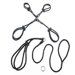 Nxy Sm Bondage Sex Cotton Restraint Rope Slave Roleplay Toys for Couples Adult Games Products Shibari Hogtie Fetish Harnes 1223