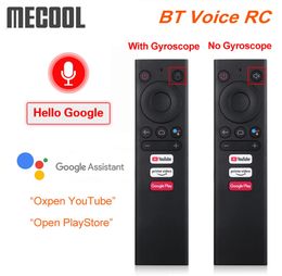 Mecool BT Voice Remote Control استبدال ماوس هوائي لأجهزة Android TV Box Mecool KM6 KM3 KM1 ATV Google Voice TVBox