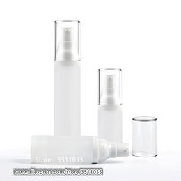 20pcs/lot 30ML 50ML Frosting High Class Essence Airless Bottle Cosmetic Lotion Pump Container Emulsion Storage