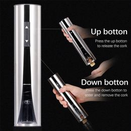 Electric Wine Opener Automatic Electric Wine Bottle Corkscrew Opener with Foil Cutter USB Rechargeable Automatic Corkscrew 201223