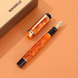 NEW Kaigelu 316 Celluloid Fountain Pen, Beautiful Marble Patterns Iridium EF/F/M Nib Ink Pen Writing Gift for Office Business 201202