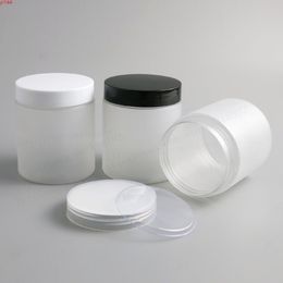 20 x 250g 250ml Frost PET Jars Containers with Screw Plastic lids 250cc 8.33oz Empty Transparent Cream Cosmetic Packaginggood qualtity