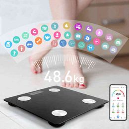 Valentines Day Exclusive Gift Smart Body Fat Composition Scale Bathroom Scale BMI Health Weight Scale LCD Display Bluetooth H1229