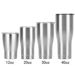 40OZ Curved Tumbler Curving Stainless Steel Travel Mug Double Wall Vacuum Sparkle Holographic Tumblers with Proof Lid v05