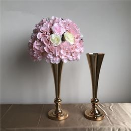 gold vases pedestal stand event wedding wedding centerpieces weddings decoration table centerpiece events supplies party decorative nordic floor home decor