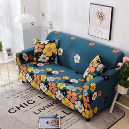 Stretch Slipcover Couch Sofa Elastic Cover for Living Room Cotton Couch Cover L shape Armchair Cover 1/2/3/4 Seat Fundas Sofa LJ201216