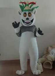 Mascot CostumesKing Julian Lemur Mascot Costume For Adult Halloween Party A+