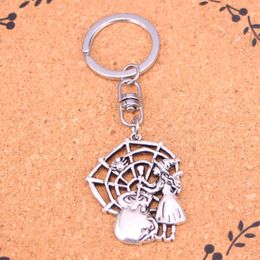 Fashion Keychain 38*30mm witch refining Pendants DIY Jewellery Car Key Chain Ring Holder Souvenir For Gift