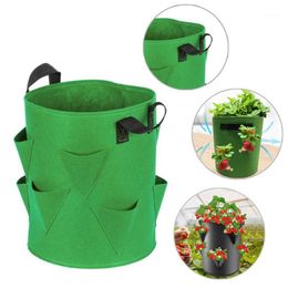 Planters & Pots 3D Seedling Bag Strawberry Planting Vegetable Multi-port Container Plant Growth Pot Multi-layer Stacking Cultivation