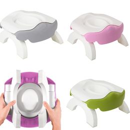 Thicken Portable Baby Outdoor Travel Pot Boy Girl Foldaway Toilet Basin Potty Travel Baby Potty Kid Training Toilet Seat LJ201110