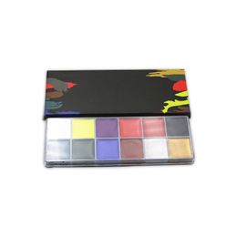 VMAE Wholesale 12 Colours Long Lasting Custom LOGO Makeup Eyeshadow Palette No Logo 2 Style Small BOX Luxury Eyeshadow