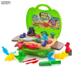 Clay Dinosaur Toys Set Magic Modelling Clay 26 Pieces Safe & Non Toxic 3D Dinosaur Figures Kids Boys and Girls Age 3-12 Years Old 201226