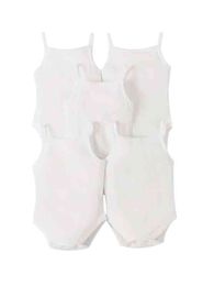 Baby 5pcs Solid Cami Bodysuit SHE