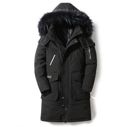 90%Down Jackets new winter men's down jacket high quality Detachable Fur Collar male's jackets thick warm Outdoor windproof 201204