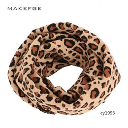 Wholesale-2019 scarf leopard print double-layer thickened scarf warm Lady shawl scarf