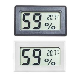 FY-11 Mini Digital LCD Environment Thermometer Hygrometer Black White Humidity Temperature Metre In Room Refrigerator Icebox BH4157 TYJ