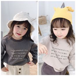 2020 children's spring new product children's Korean printed long sleeve T-shirt and sweater bottoming shirt