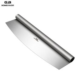 Pizza Cutter Tool Stainless Steel Rocking Chopper High Quality Kitchen Knife Design Custom 35cm