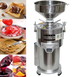 2021Factory price peanut almond sesame hazelnut paste butter grinding making machineBlueberry Jam Peanut butter Grinding Machine30kg/h