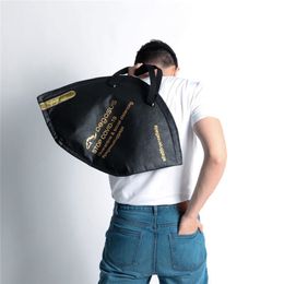 New Tide Unique Design Creative Mask Shape Shoulder Bag Large-Capacity Fashion Environmental Protection Handbag Clothes Storage Ba2618