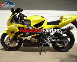 Sportbike Parts Fairings 01 02 03 For Honda F4i CBR600 Yellow Black CBR600F4i CBR 600 600F4i 2001 2002 2003 Fairing Kit (Injection Molding)