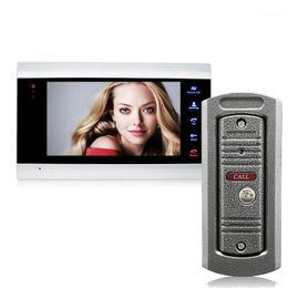 sistemas home video phone Desconto Telefones da porta de vídeo Home Telefone Telefone Campainha Sistema de Segurança Painel de Chamada + 7 polegadas Monitor + 1200TVL Câmera + 32G SD Card1