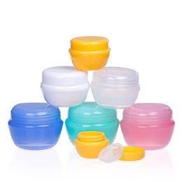 Colourful Eye Cream Jars Refillable Bottle PP Material Hair Wax Containers Makeup Tool Cosmetic Packaging Empty Face Cream Pots 5g 10g 20g 30g