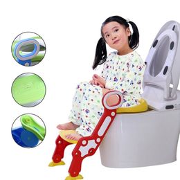 Baby Toilet With Adjustable Ladder Baby Potty Training Seat Infant Potty Chair Kids Folding Toilet Trainer Seat Pot For Children LJ201110