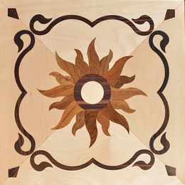 Birch art hardwood flooring engineered wood floor supplies living decal home decor room decorative Inlay Medallion Timber Marquetry Tile Wallpaper