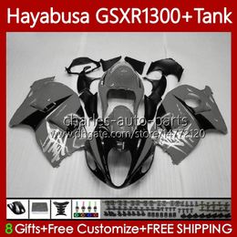 Body Kit For SUZUKI Hayabusa GSXR 1300CC 1300 Grey black CC 2002 2003 2004 2005 2006 2007 74No.154 GSX-R1300 GSX R1300 GSXR-1300 96-07 GSXR1300 96 97 98 99 00 01 Fairings