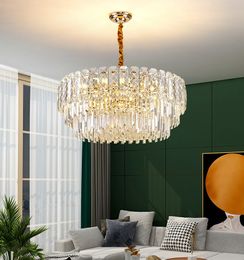 Light luxury crystal chandelier post-modern living room lamp simple atmosphere high-end restaurant bedroom lamp 2020 new lamps