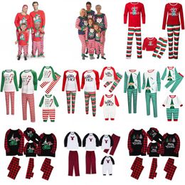 Christmas Family Pajamas Sets Dad Mom Kids Baby Family Matching Christmas Sleepwear Christmas Night Pajamas Party Wear