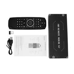 Cgjxs Backlight English Mini Keyboard Air Mouse 2 .4g Wireless 6 -Axis Gyro Smart Remote Control Ir Learn For