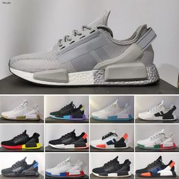 Originals NMD R1 V2 Çekirdek Siyah Beyaz R1 V2 Erkek Sneakers Run Ayakkabıları Mexico City Oreo Aqua Tonları Metalik Altın Klasik Bayan Erkek Spor Moda Açık