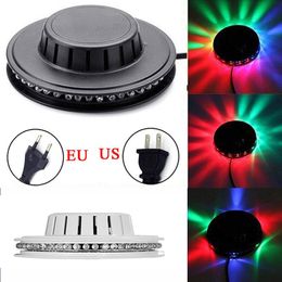 Mini 48 LEDs 8W RGB Sunflower Laser Projector Lighting Disco Stage Light Bar DJ Sound Background Wall Lights Christmas Party Lamp